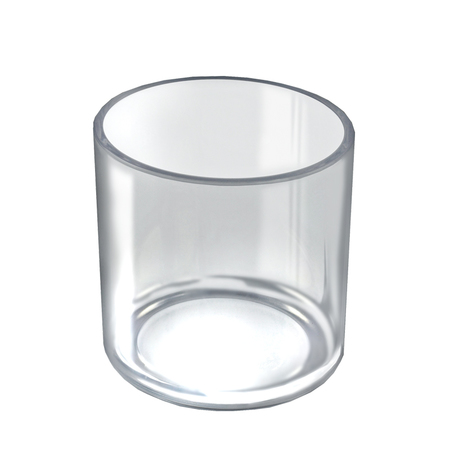 AZAR DISPLAYS 5" x 5" Deluxe Clear Acrylic Cylinder, PK4 556335